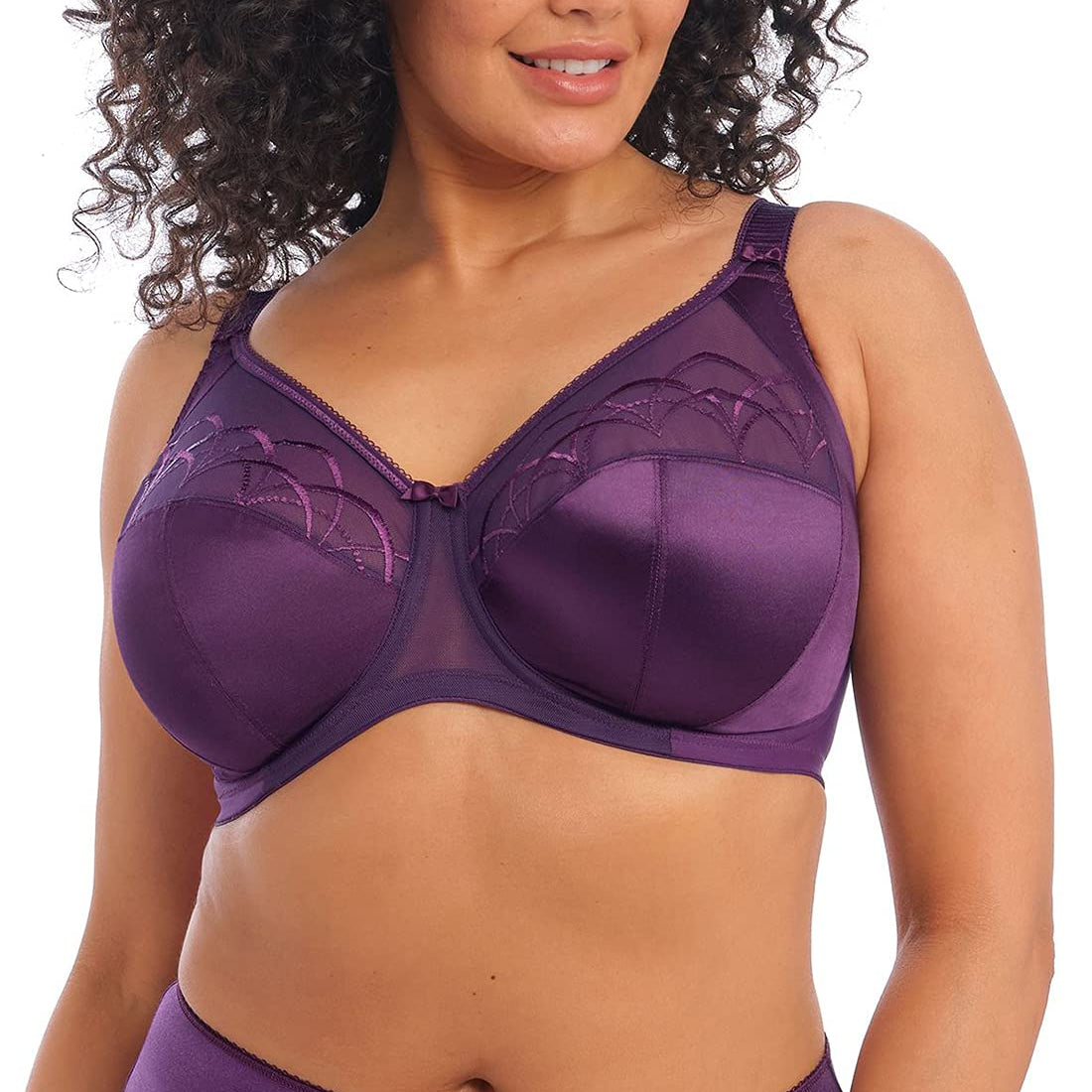 Elomi Women's Cate Embroidered Full Cup Banded Underwire Bra (4030)