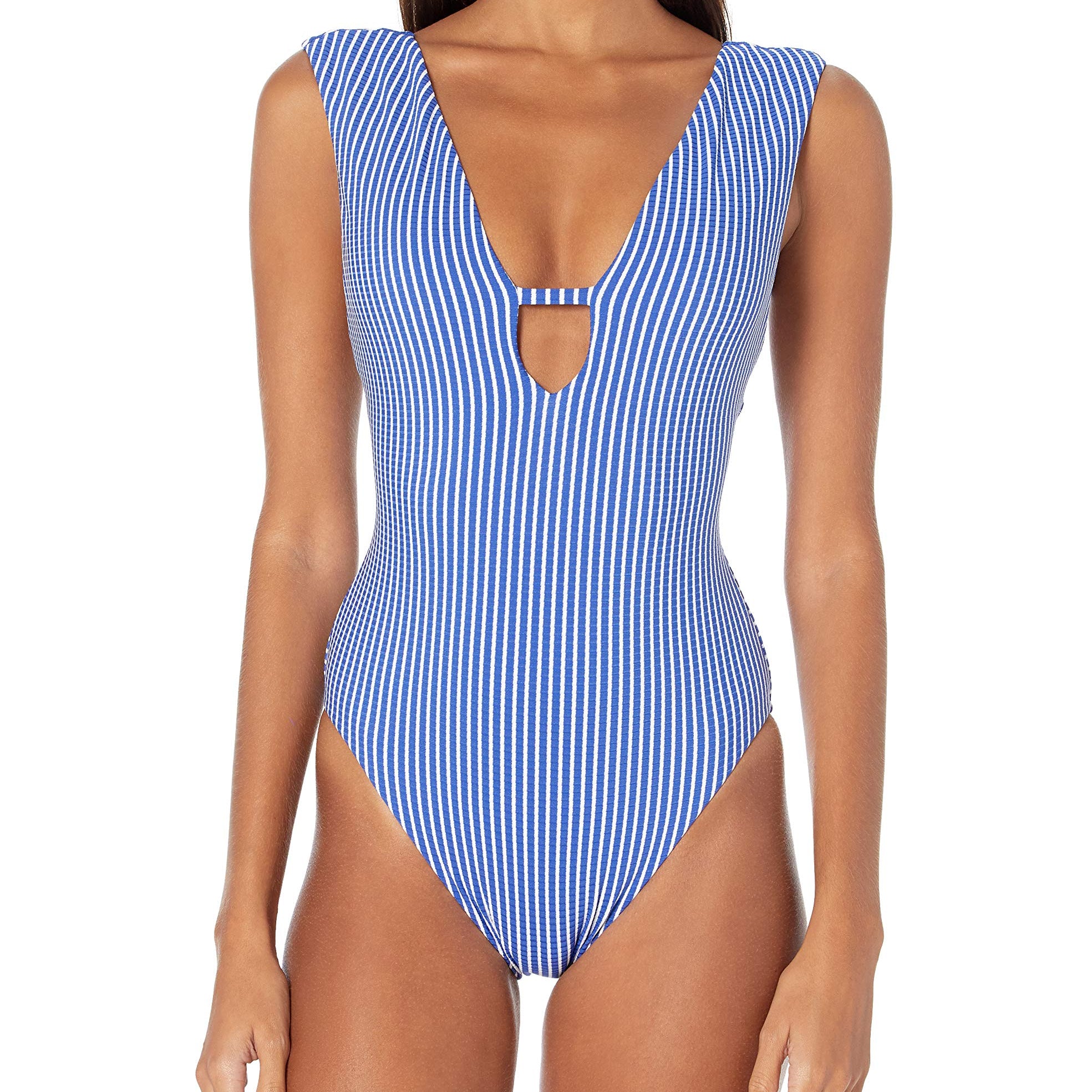 Seafolly Women's Standard Deep V Plunge Maillot One Piece Swimsuit